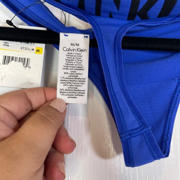 Calvin Klein Seamless Logo Demi Bra & Thong Underwear 36D/Medium Set - Picture 14 of 14